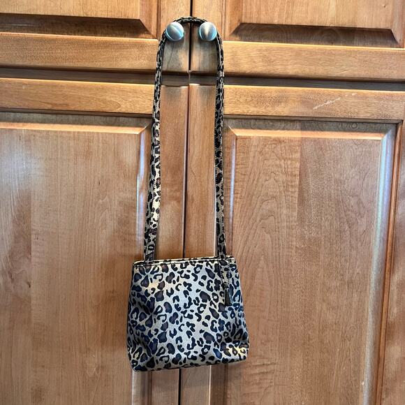 Nine West Satin Leopard Print Purse Shoulder Bag Adorable Women's purse! NEW! - Picture 4 of 4
